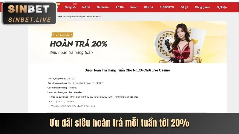 Thưởng nạp lại 188bet